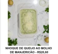 NHOQUE DE QUEIJO AO MOLHO DE MANJERICÃO